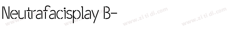 Neutrafacisplay B字体转换